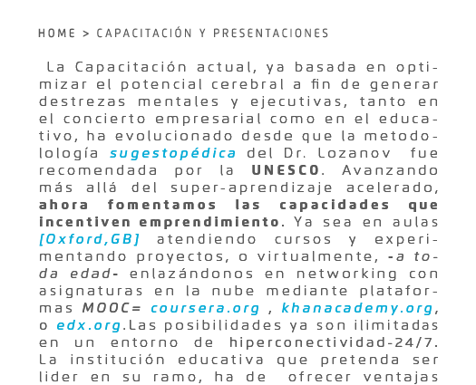 Sugestopedia y Aprendizaje Acelerado. Instituto de Megatendencias Aplicadas